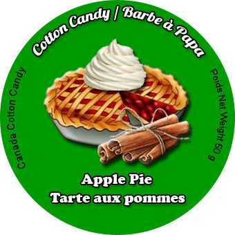 Canada Cotton Candy Apple Pie cotton candy in 34oz deli container