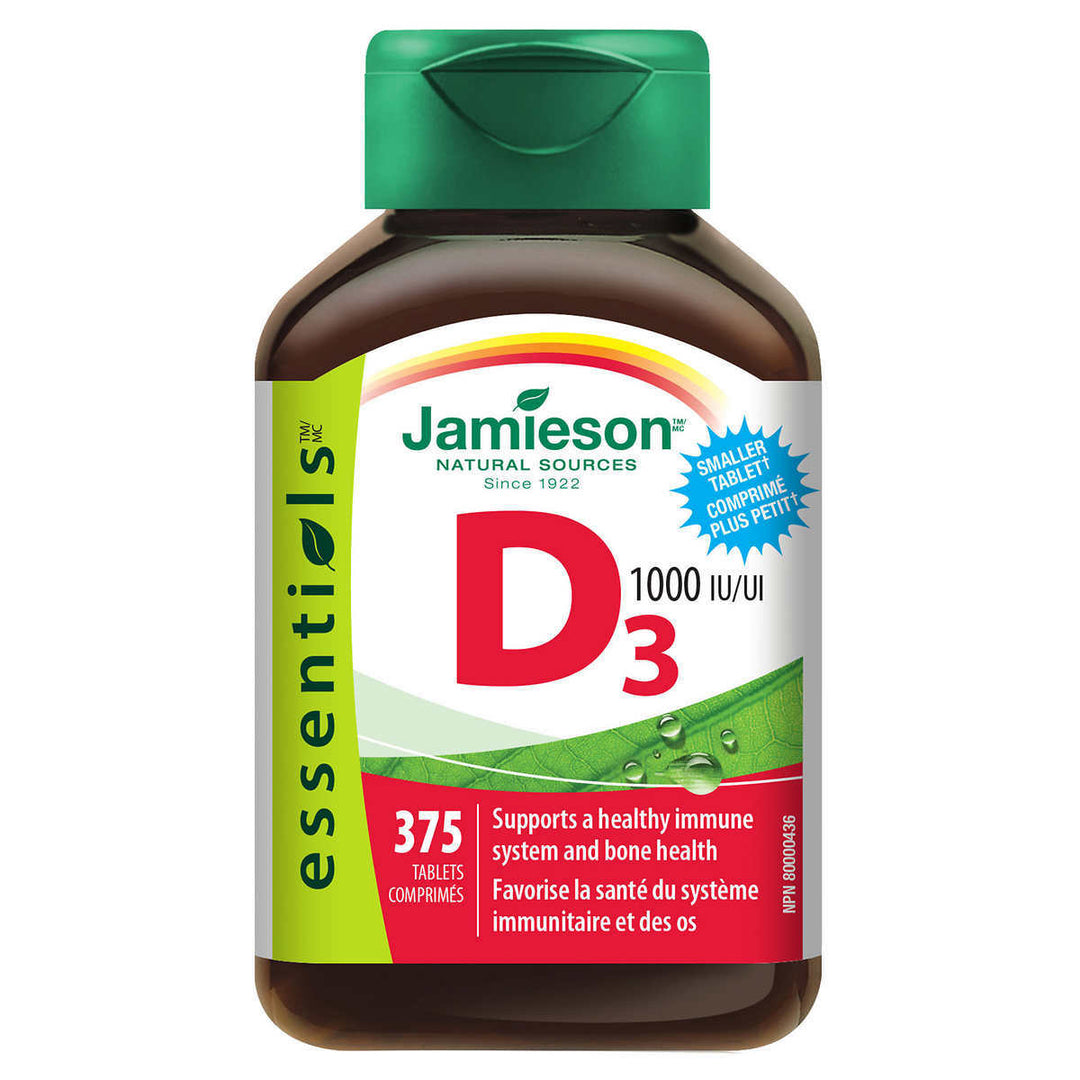 Vitamin D3 1000IU - 375 Tablets