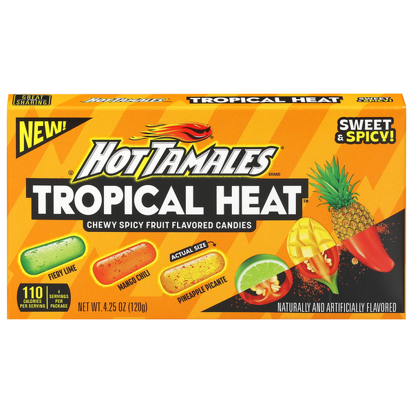 Hot Tamales Tropical Heat Theater Box 4.25 oz
