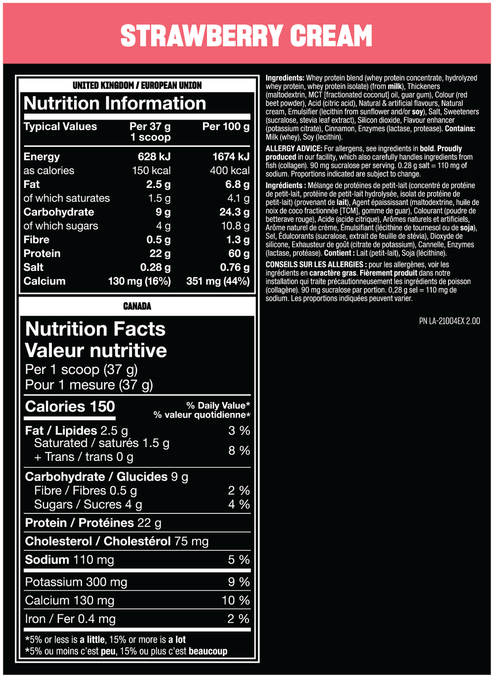 Mutant Whey — Strawberry Cream / 908 g (2 lb)
