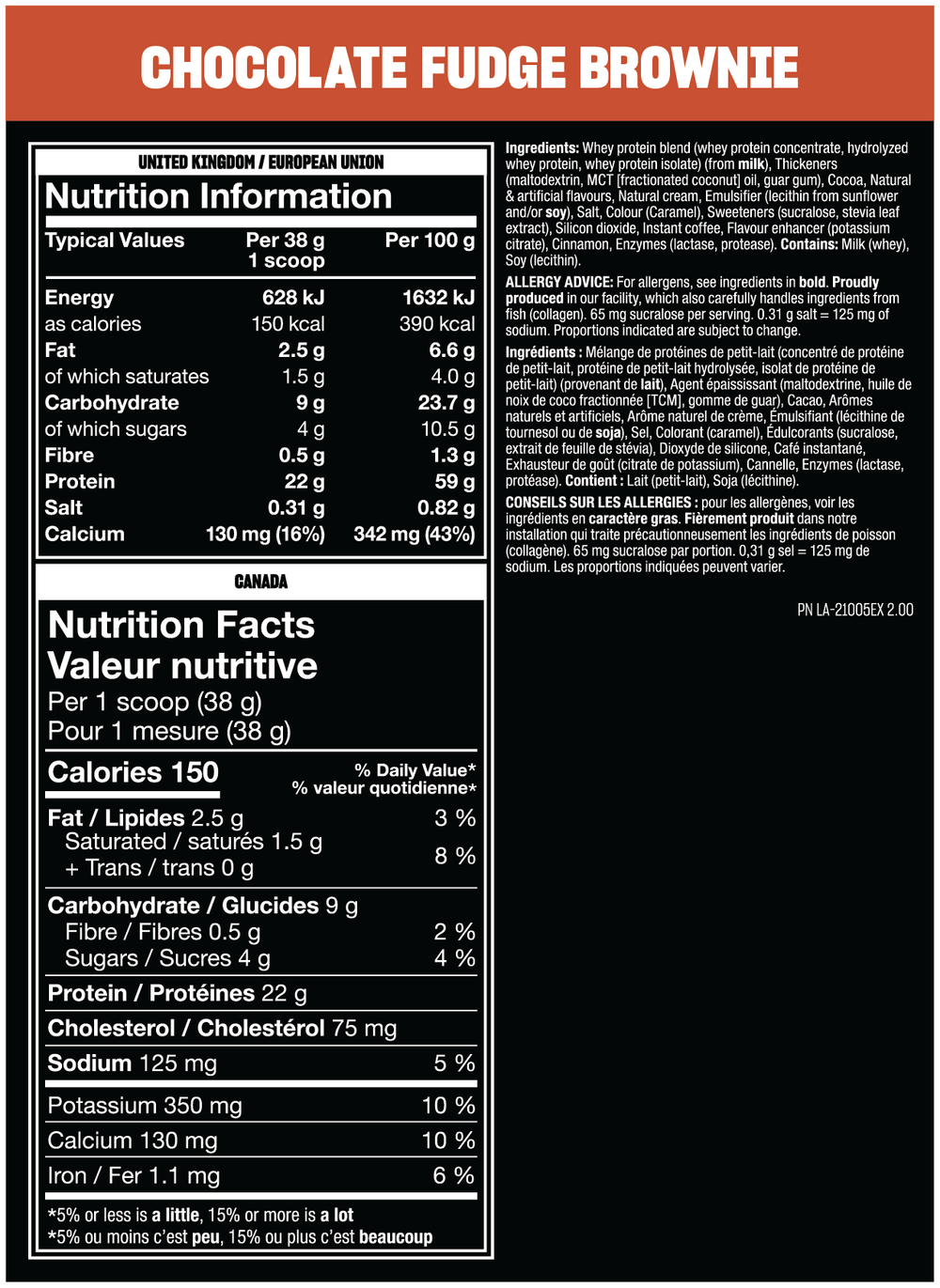 Mutant Whey — Chocolate Fudge Brownie / 908 g (2 lb)
