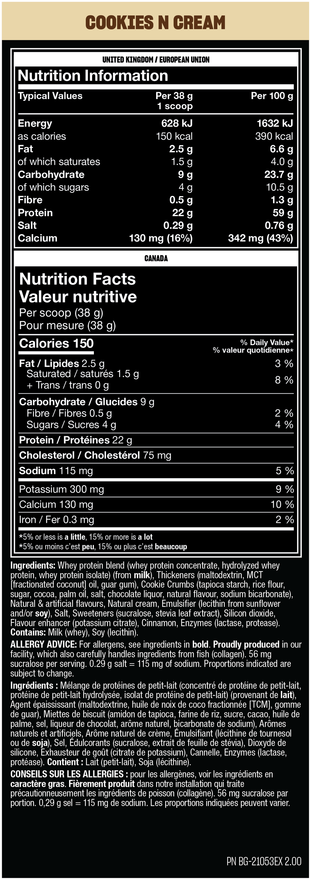 Mutant Whey — Cookies & Cream / 2.27 kg (5 lb)