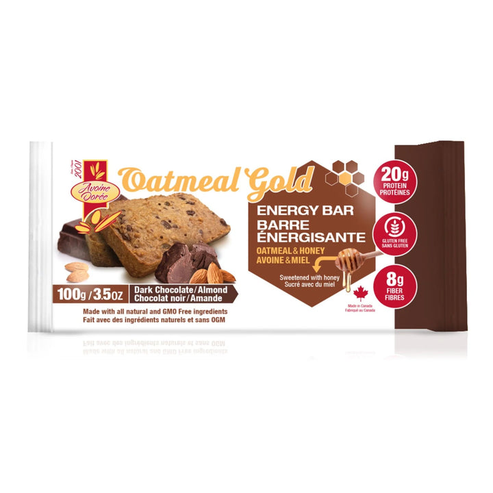 Oatmeal Gold Energy Bar Dark Chocolate Almond 100g