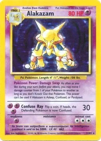 Alakazam #1 — Base Set (Unlimited) [LP]