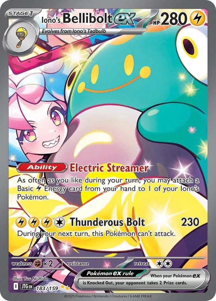 Iono's Bellibolt ex #183/159 — Journey Together [NM]