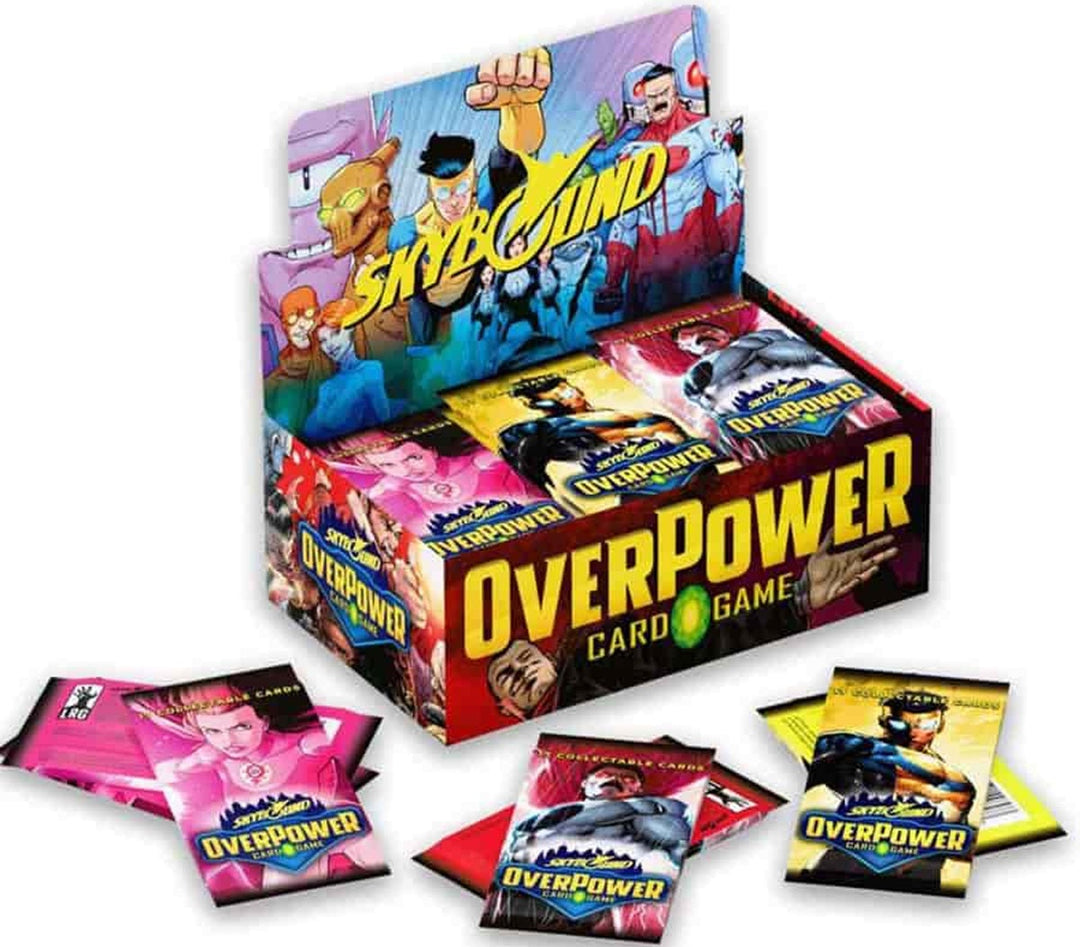 OverPower CCG Skybound booster display with 36 packs