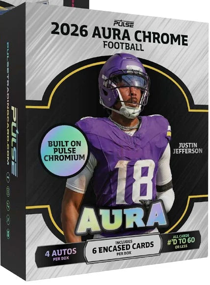 2026 Pulse Aura Chrome Football Hobby Box