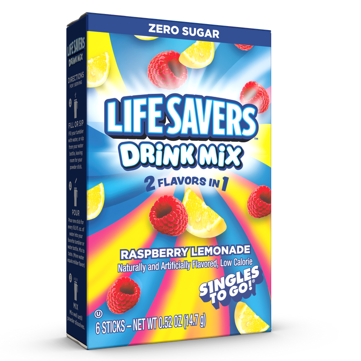 LifeSavers Singles To Go Raspberry Lemonade Drink Mix