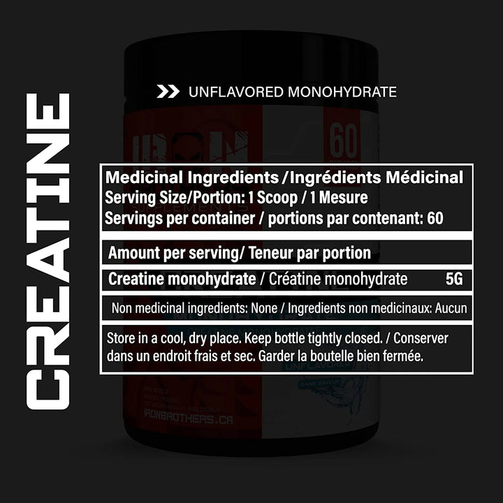 Iron Brothers Creatine Monohydrate - 60 Servings