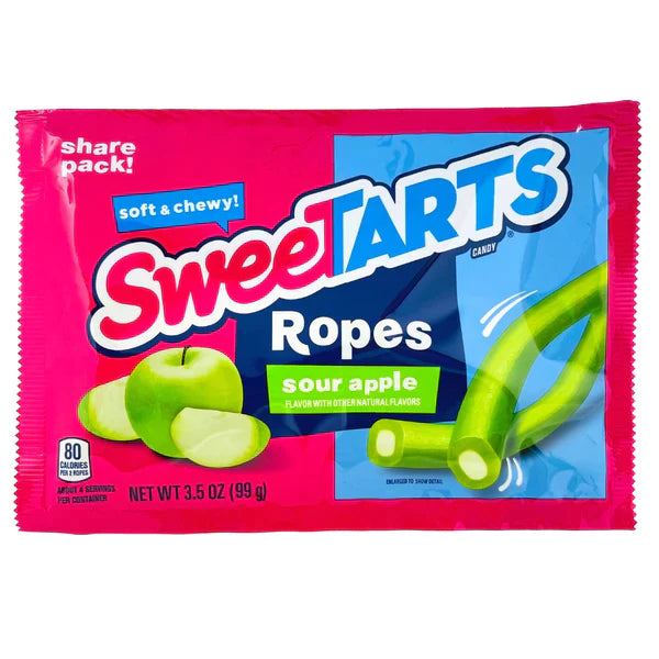 Sweetarts Ropes - Sour Apple Share Pack - 99g