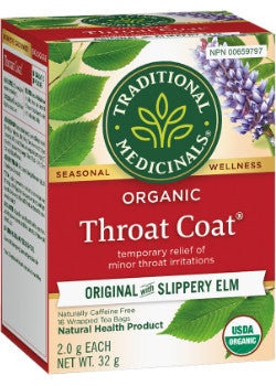 Organic Throat Coat Tea - 16 Tea Bags