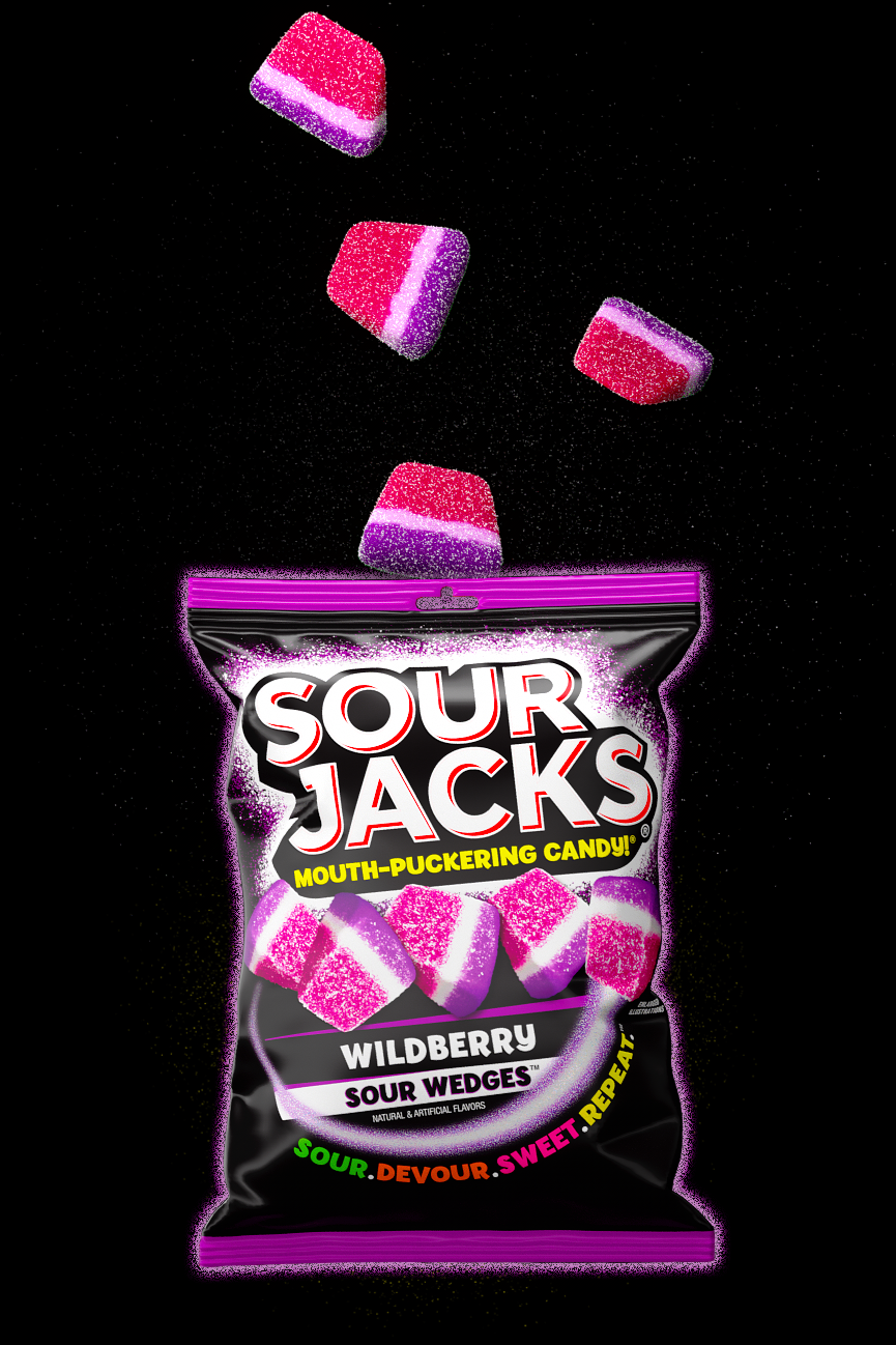Sour Jacks Wildberry Sour Wedges 5 oz Bag