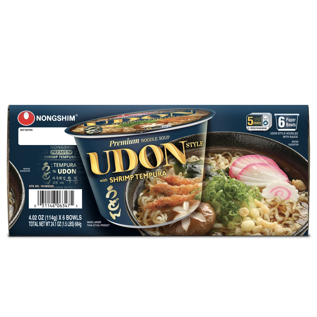 Premium Udon Style Noodles With Shrimp Tempura