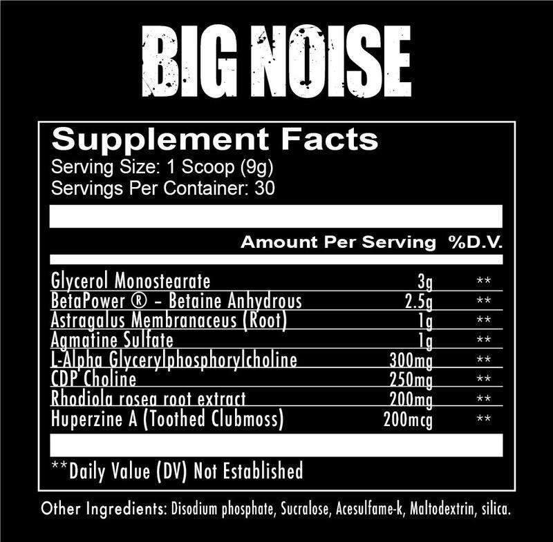 Big Noise Pre-workout - 30 servings