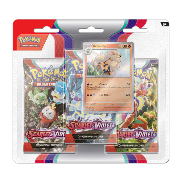 Pokémon Scarlet & Violet - Base Set - 3-Pack Blister