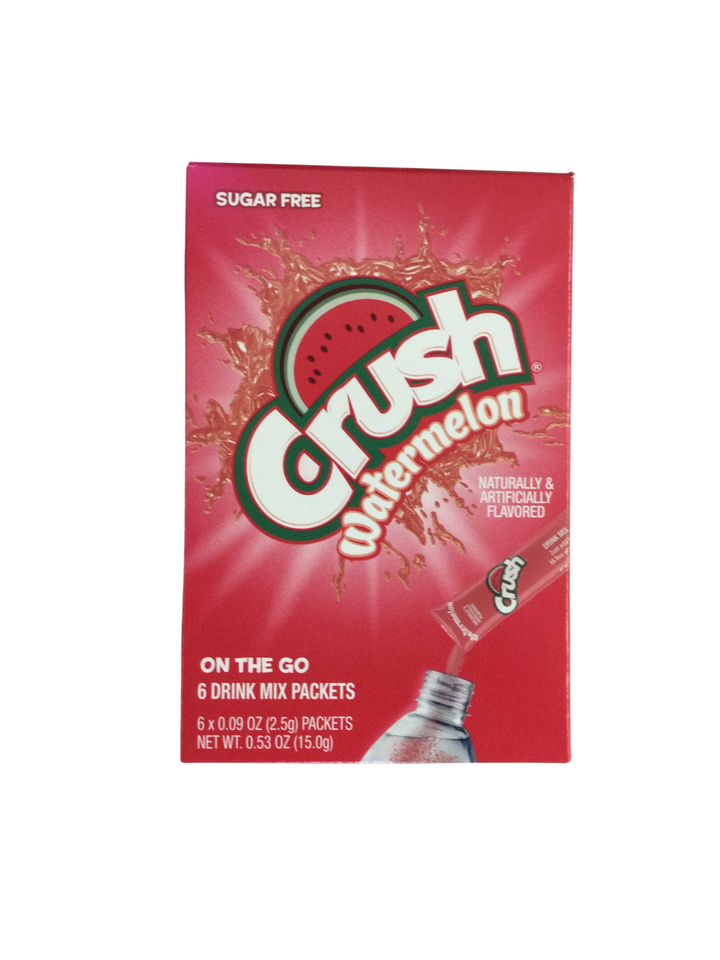 Crush Singles To Go Sugar Free Watermelon Drink Mix